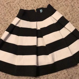 Black and white skirt